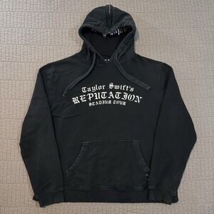Taylor Swift‎ Reputation Stadium Tour Hoodie Small Black Oversized Hood Zipper